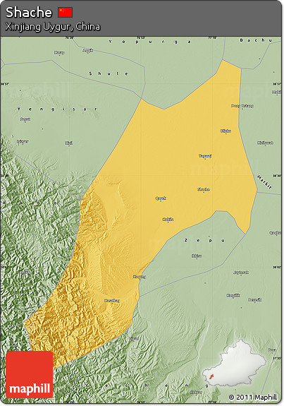 Savanna Style Map of Shache