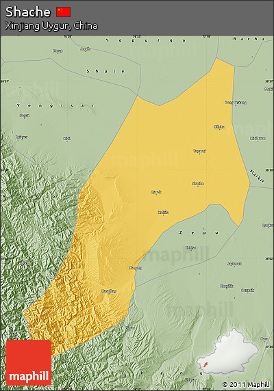 Savanna Style Map of Shache