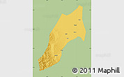 Savanna Style Map of Shache, single color outside