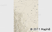Shaded Relief Map of Shache