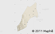 Shaded Relief Map of Shache, single color outside
