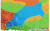 Political Panoramic Map of Shache