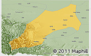 Savanna Style Panoramic Map of Shache