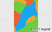 Political Simple Map of Shache