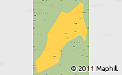 Savanna Style Simple Map of Shache