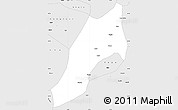 Silver Style Simple Map of Shache