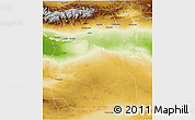 Physical 3D Map of Shanshan