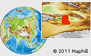Physical Location Map of Shanshan