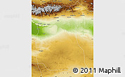 Physical Map of Shanshan