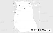 Silver Style Simple Map of Shanshan