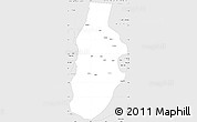 Silver Style Simple Map of Shawan