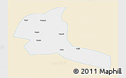 Classic Style 3D Map of Shule, single color outside
