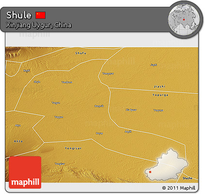 Physical 3D Map of Shule