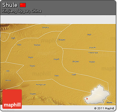 Physical 3D Map of Shule