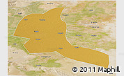 Physical 3D Map of Shule, satellite outside