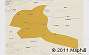 Physical 3D Map of Shule, shaded relief outside