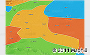 Political 3D Map of Shule