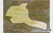 Satellite 3D Map of Shule, darken