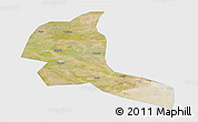 Satellite 3D Map of Shule, single color outside