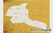 Shaded Relief 3D Map of Shule, physical outside