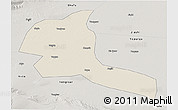 Shaded Relief 3D Map of Shule, semi-desaturated