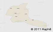Shaded Relief 3D Map of Shule, single color outside