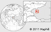 Blank Location Map of Shule, highlighted country