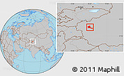 Gray Location Map of Shule