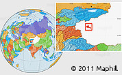 Political Location Map of Shule, highlighted parent region