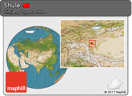Satellite Location Map of Shule