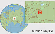 Savanna Style Location Map of Shule