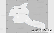 Gray Map of Shule, single color outside