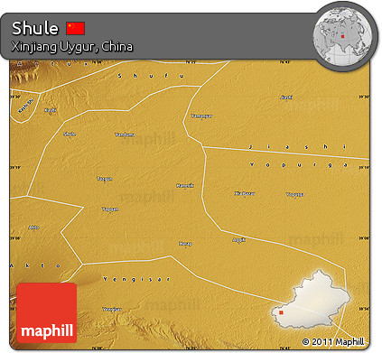 Physical Map of Shule