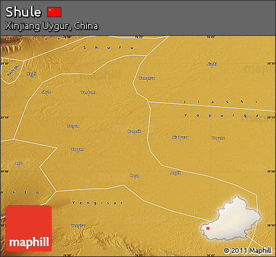 Physical Map of Shule