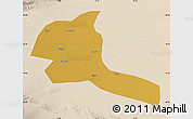 Physical Map of Shule, lighten