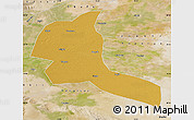 Physical Map of Shule, satellite outside