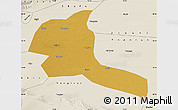 Physical Map of Shule, shaded relief outside