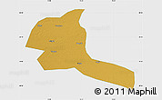 Physical Map of Shule, single color outside