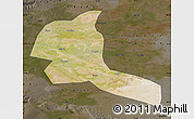 Satellite Map of Shule, darken