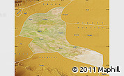 Satellite Map of Shule, physical outside