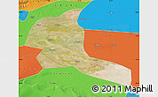 Satellite Map of Shule, political outside