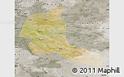 Satellite Map of Shule, semi-desaturated