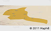 Physical Panoramic Map of Shule, lighten
