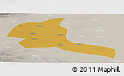 Physical Panoramic Map of Shule, lighten, semi-desaturated