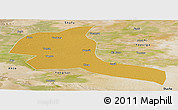 Physical Panoramic Map of Shule, satellite outside