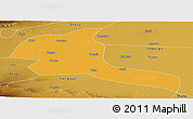 Political Panoramic Map of Shule, physical outside