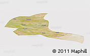 Satellite Panoramic Map of Shule, cropped outside