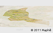 Satellite Panoramic Map of Shule, lighten