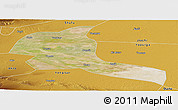 Satellite Panoramic Map of Shule, physical outside