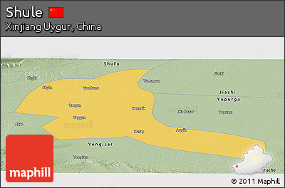 Savanna Style Panoramic Map of Shule
